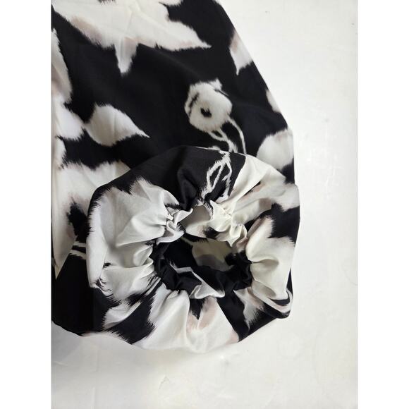 Chico’s Black/White Balloon 3/4 Sleeve XXL/4 Casual Top - Picture 6 of 7